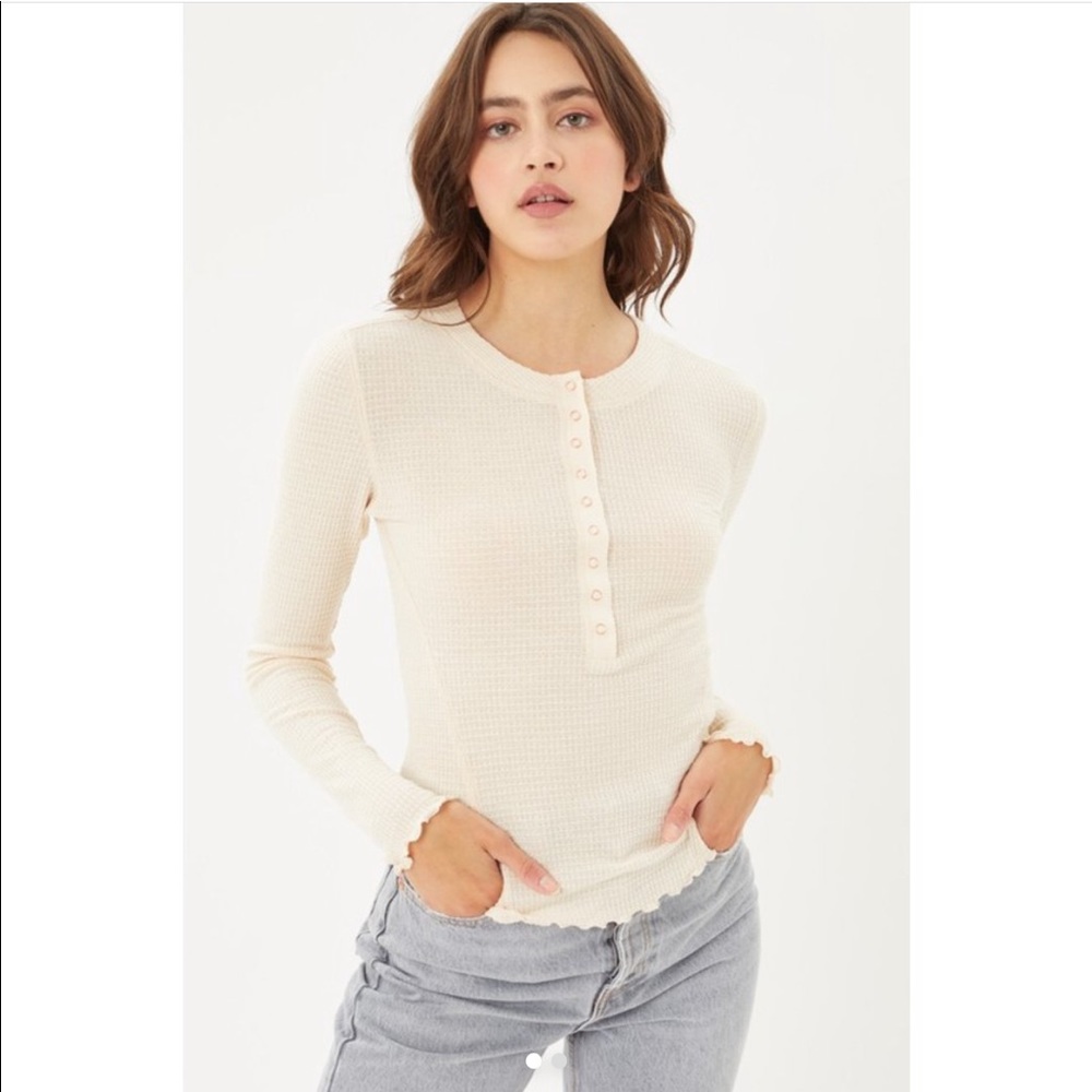 Waffle Snap Henley